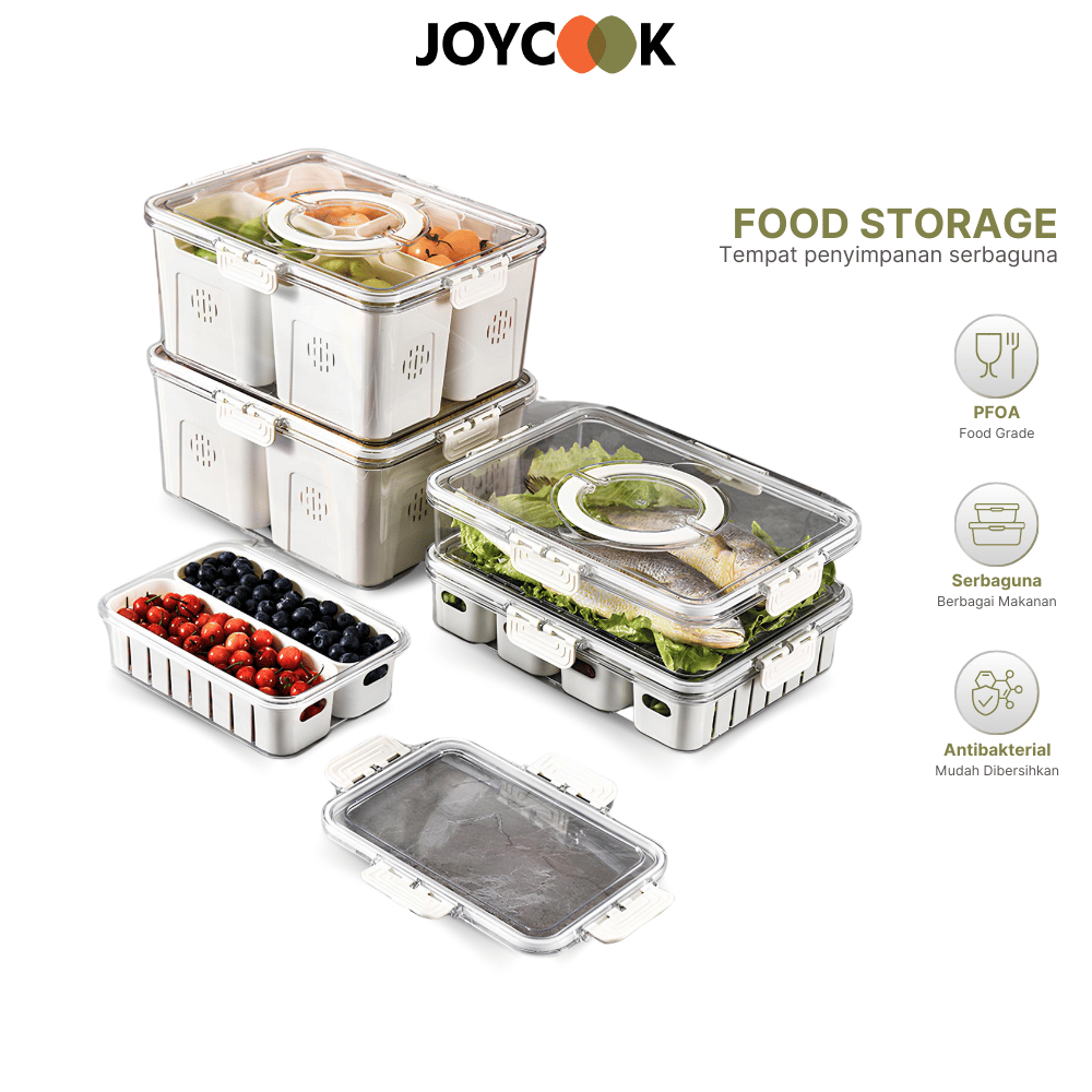 JOYCOOK  Kotak Penyimpanan Makanan Kulkas / Refrigerator Box / Kontainer Container / Food Storage