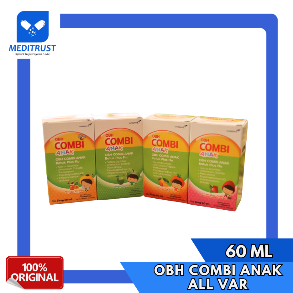 

OBH Combi Anak Batuk Plus Flu Sirup 60 ml All Varian