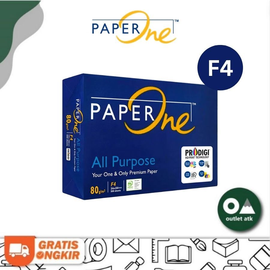 

Kertas HVS F4 / Kertas Fotocopy Paper One 80 gsm / PaperOne Photocopy Paper
