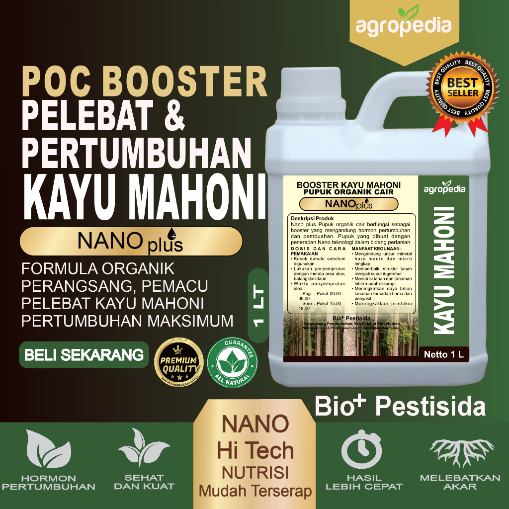 AMINO BOOSTER Pupuk Pohon Mahoni, Perangsang Pohon Mahoni Cepat Besar, Pupuk Penyubur Pohon Tebu, Pe