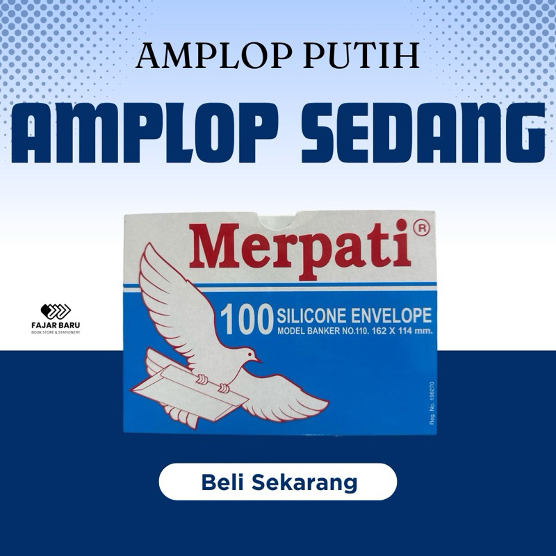 

[ KOTAK ] AMPLOP PUTIH SEDANG MERPATI / SILICONE ENVELOPE