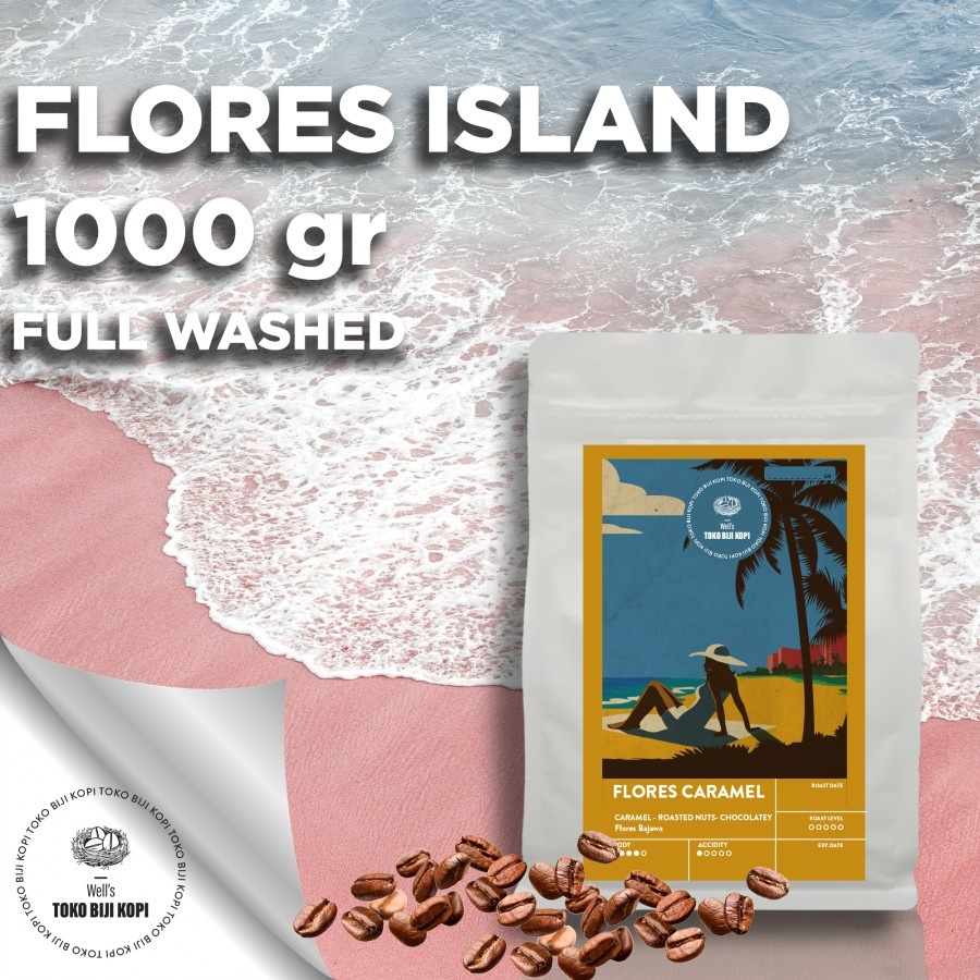 

Well's Toko Biji Kopi - BIJI KOPI / ROASTED BEAN ARABIKA FLORES CARAMEL - 1 KG