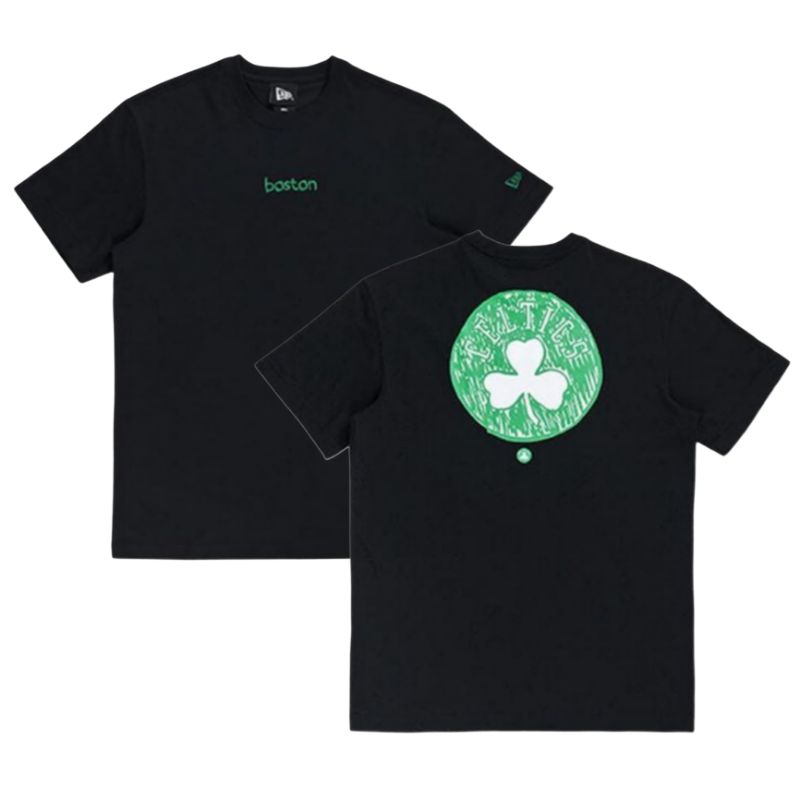 T-Shirt New Era Cap Boston Celtics Doodles Original