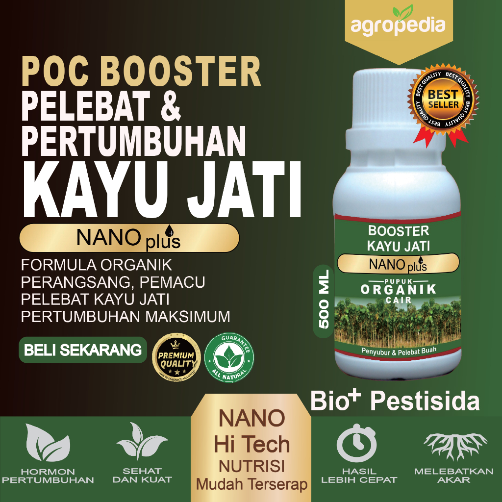 AMINO BOOSTER Pupuk Pohon Jati, Perangsang Pohon Jati Cepat Besar, Pupuk Penyubur Pohon Jati, Pengua