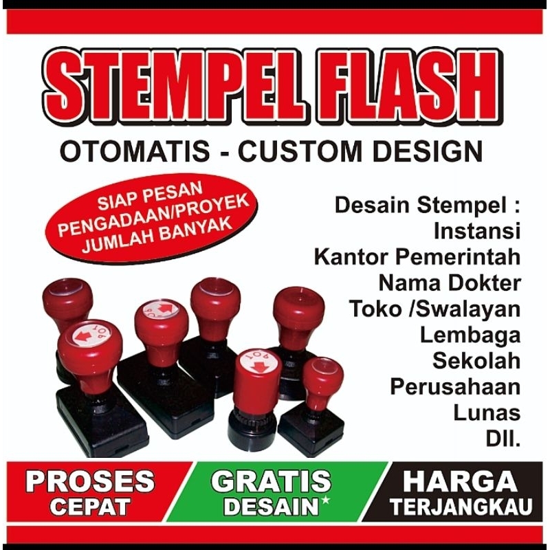 

STEMPEL FLASH MURAH BERKUALITAS|STEMPEL WARNA OTOMATIS