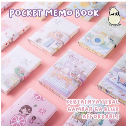 

House Station - Buku Diary MINI NOTE BOOK A7 Buku Catatan Notebook Mini Buku Kecil Kartun Stationery Alat Tulis Perlengkapan Sekolah Mini Notepad