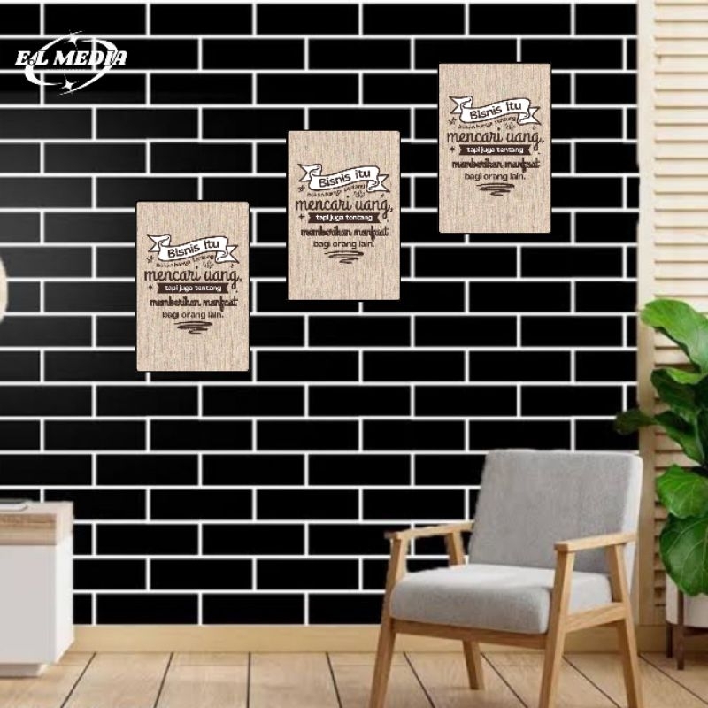HIASAN DINDING KATA-KATA BIJAK BISNIS MDF