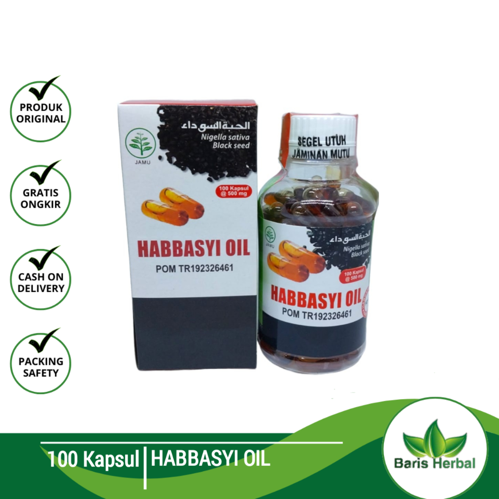 Habbasyi Oil Habbatussauda 100 Kapsul ORIGINAL