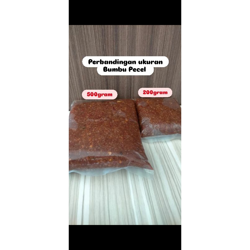 

BUMBU PECEL 500GRAM / BUMBU PECAL ½KG