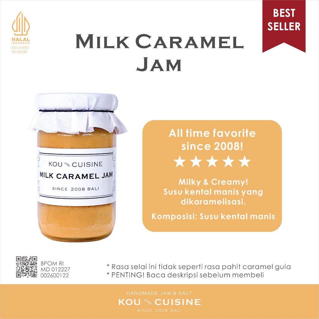 

KOU CUISINE - Milk Caramel Jam (110 ml)