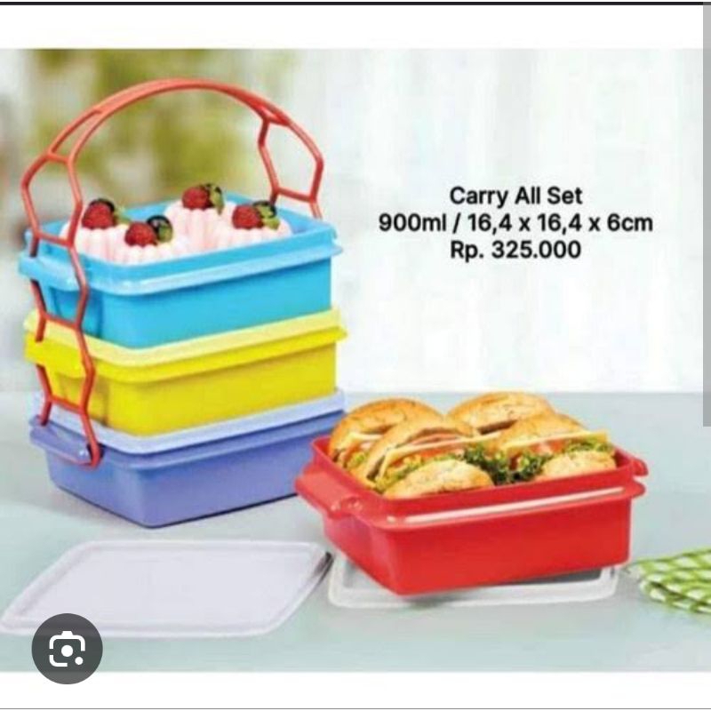 Rantang Carry All Set Tupperware (4) Susun