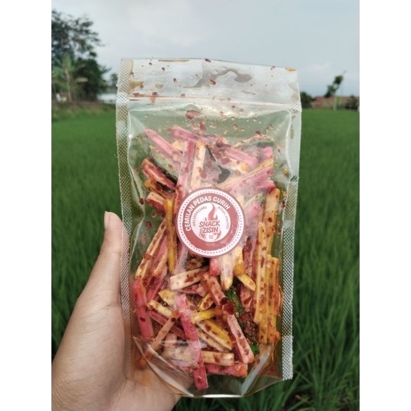 

Seblak beton chili oil pedas daun jeruk - kerupuk beton pedas daun jeruk - seblak kerupuk beton