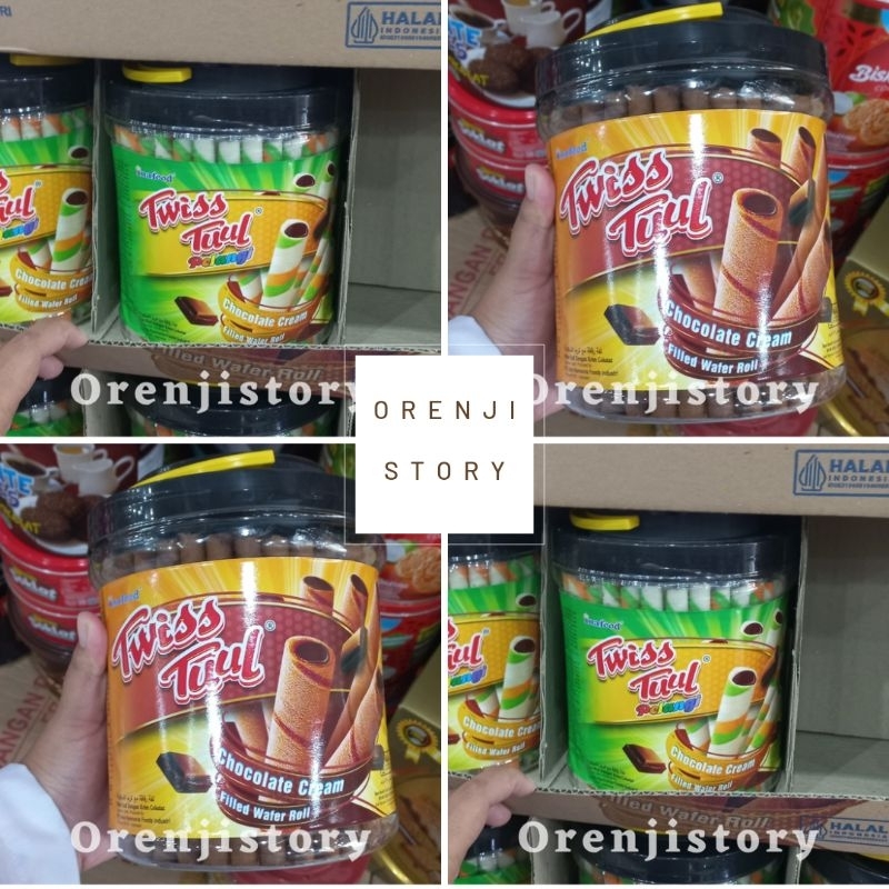 

wafer roll astor twiss tuul toples pelangi dan coklat