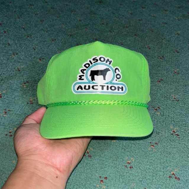 Vintage Nylon Rope Hat Madison Co. Auction