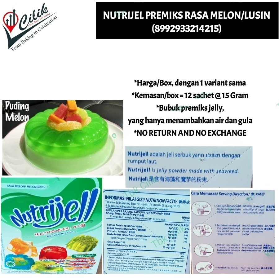 

nurijel+jelly+jeli+rasa+melon+kelapa+coklat+anggur+bahan+premiks+es+lilin+topping+minuman