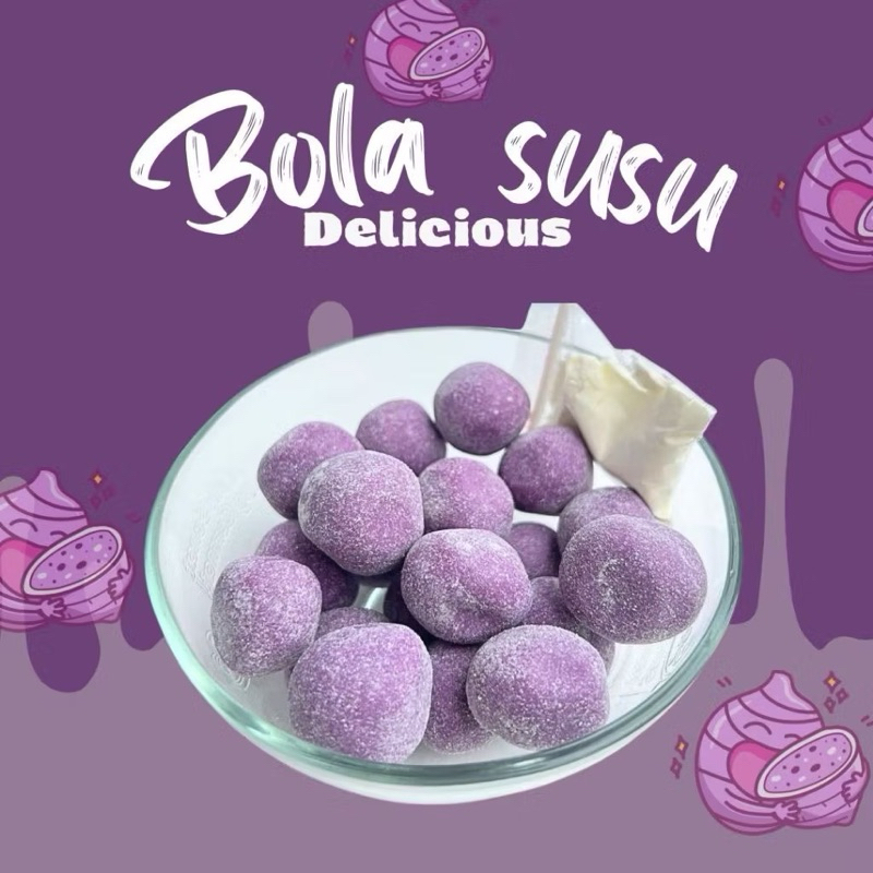 

250GR BOLA SUSU RASA TARO