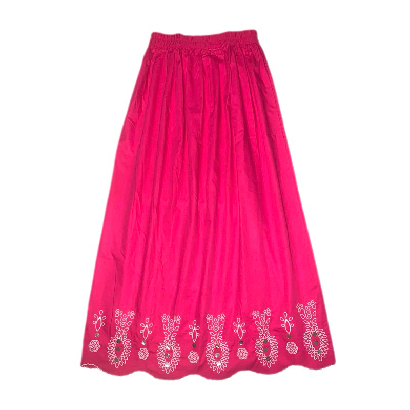 Rok Wanita Pink Fuschia - Nevada Long Skirts