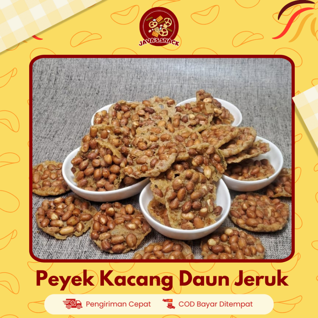 

Java's Snack Keripik Rempeyek Bulat - Peyek Kacang Tanah Daun Jeruk 250gr,500gr