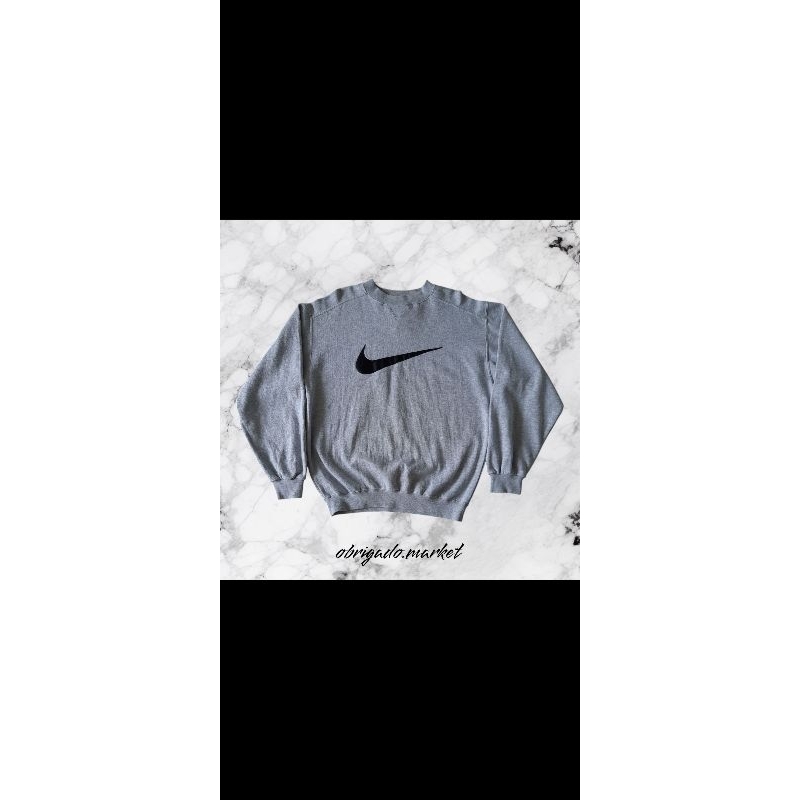Crewneck Nike Big Swosh Center Logo 90s