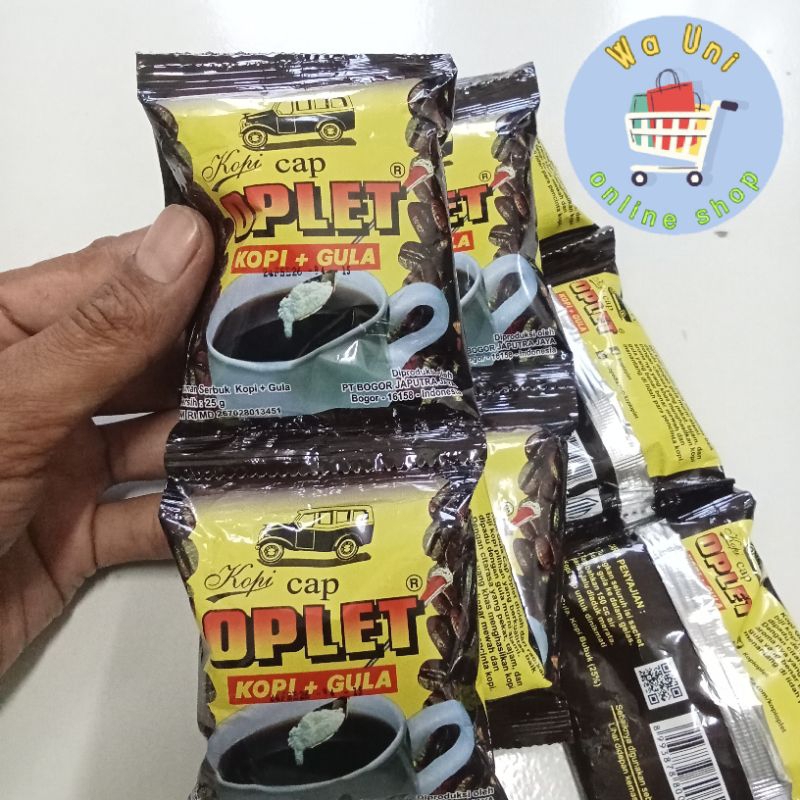 

COD Kopi Murah Cap Oplet + Gula 1 pack isi 20 bungkus / cap oplet gula / promo kopi