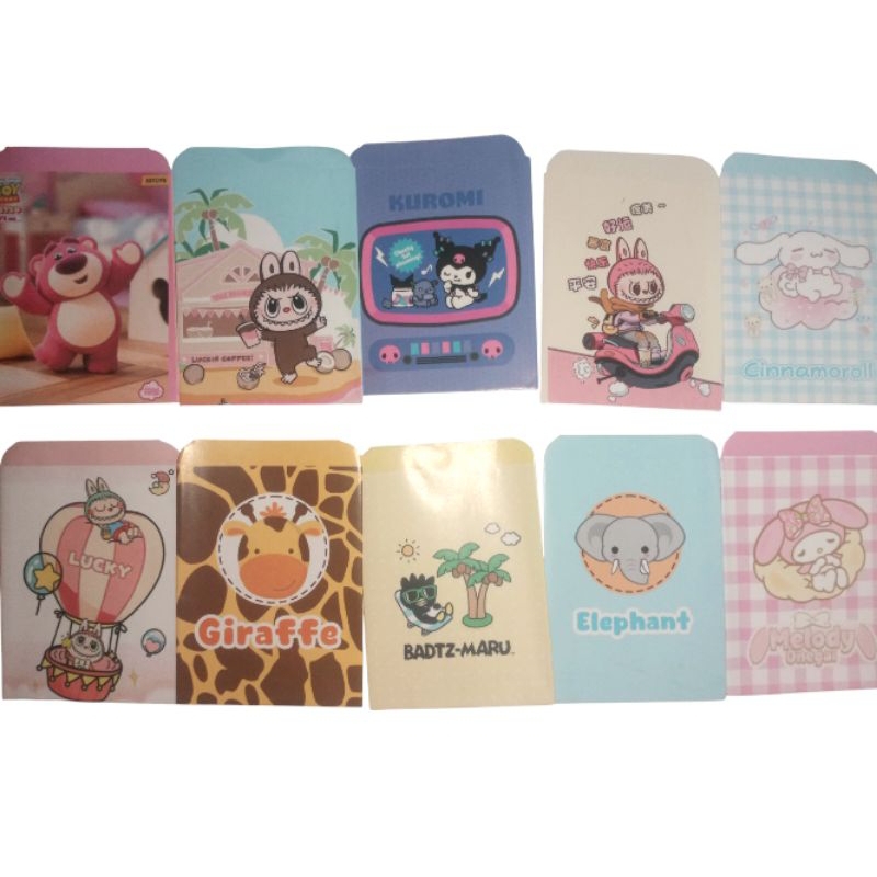 

AMPLOP MINI SANRIO DAN HEWAN isi 10 pcs