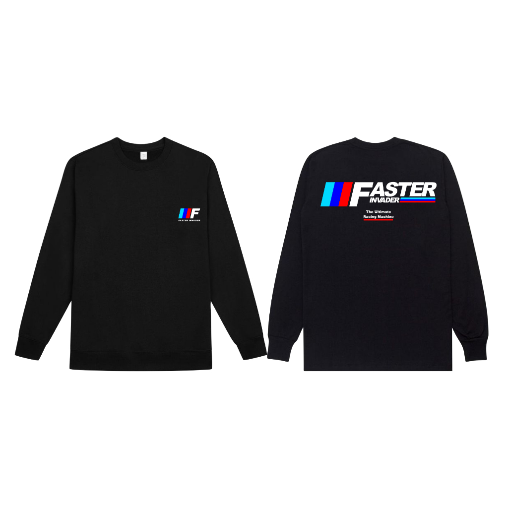 KAOS LENGAN PANJANG FASTER INVADER KW PRIA WANITA RACING BAYAR DI TEMPAT MURAH BANGET