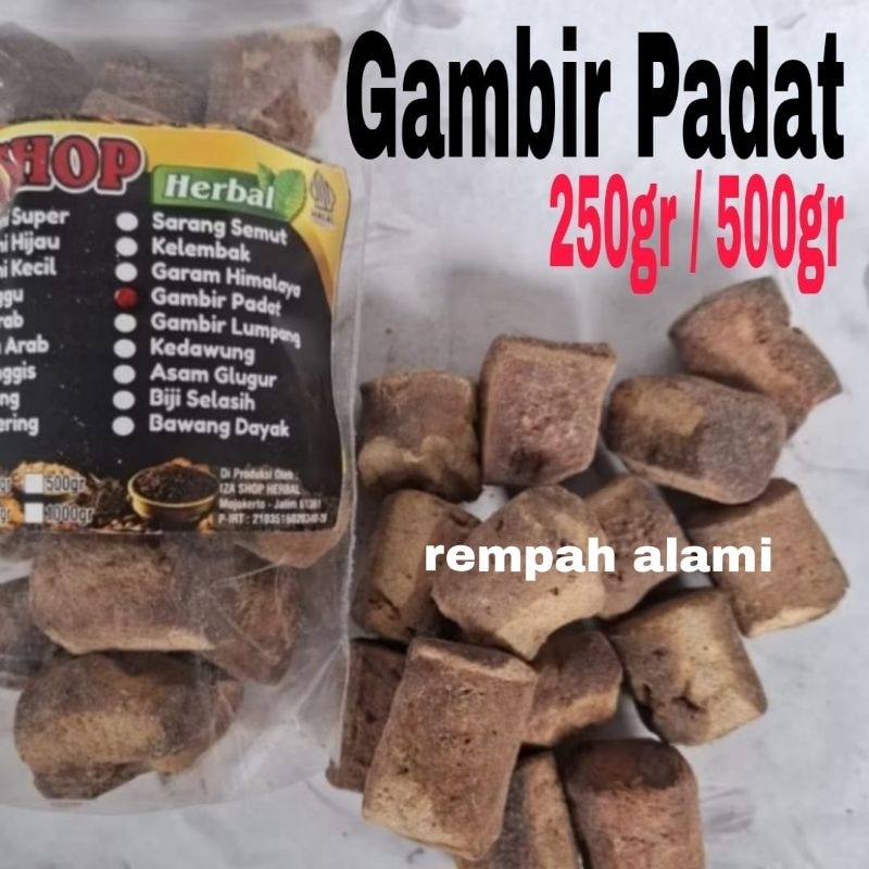 

Gambir Padat / Getah Gambir Cetak 250/500gr