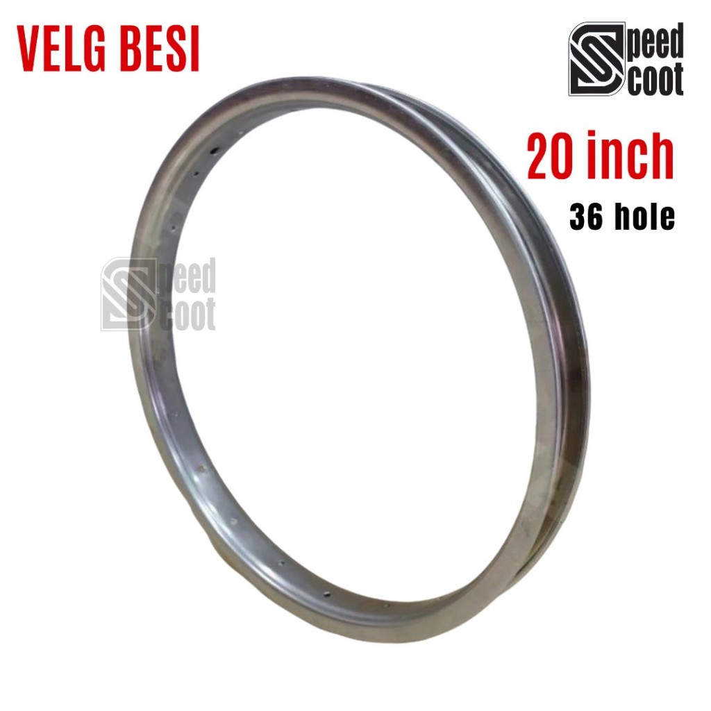 Rims Velg 20 Inch Sepeda Lipat 36 Hole Besi