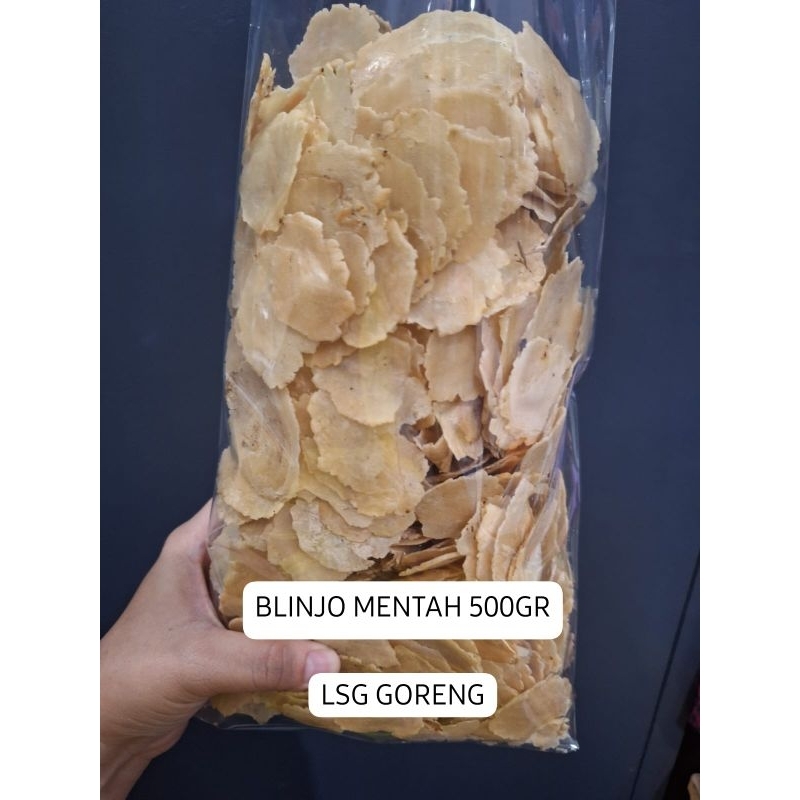 

KERIPIK KERUPUK BLINJO MENTAH MELINJO 500 GR TANPA JEMUR LANGSUNG GORENG