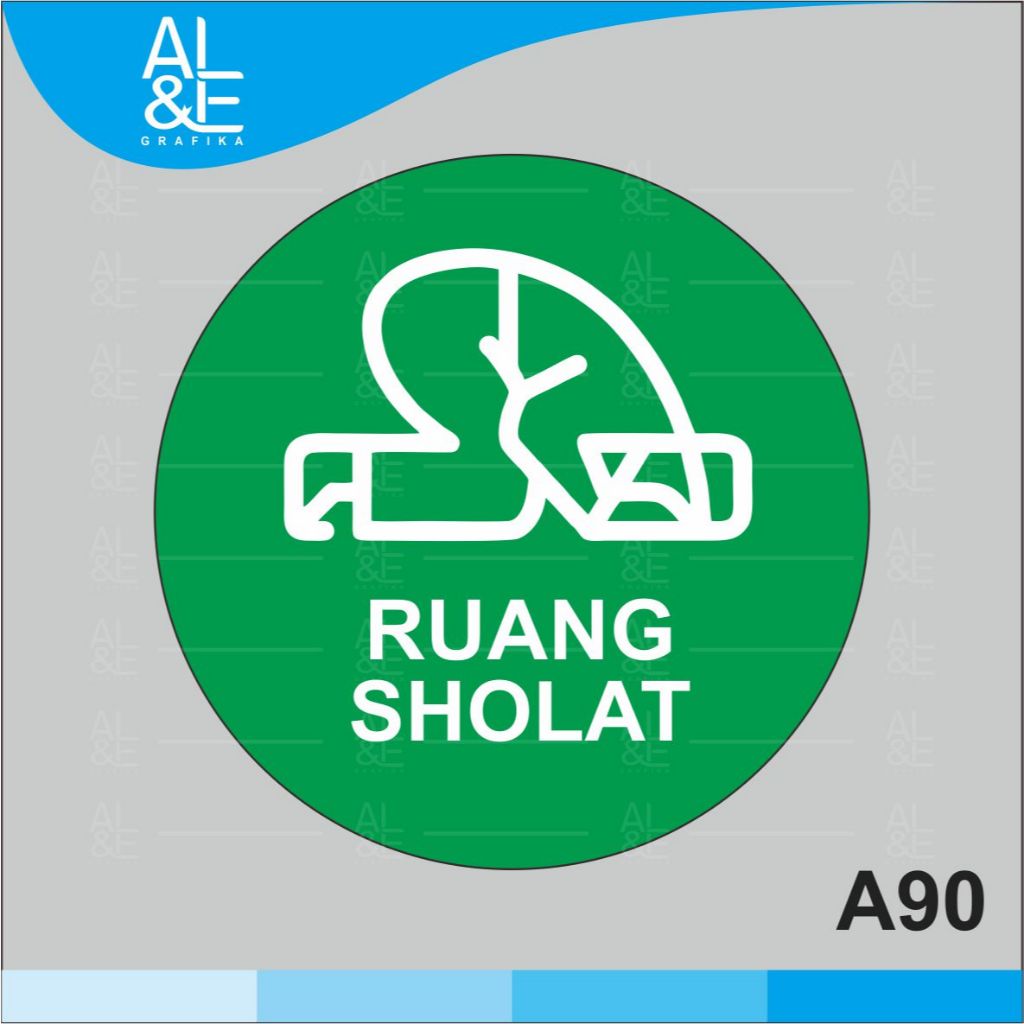 

A90 - Acrylic Sign, Stiker Akrilik Ruang Sholat, Premium dan Tahan Air, Termurah, Bisa Custom