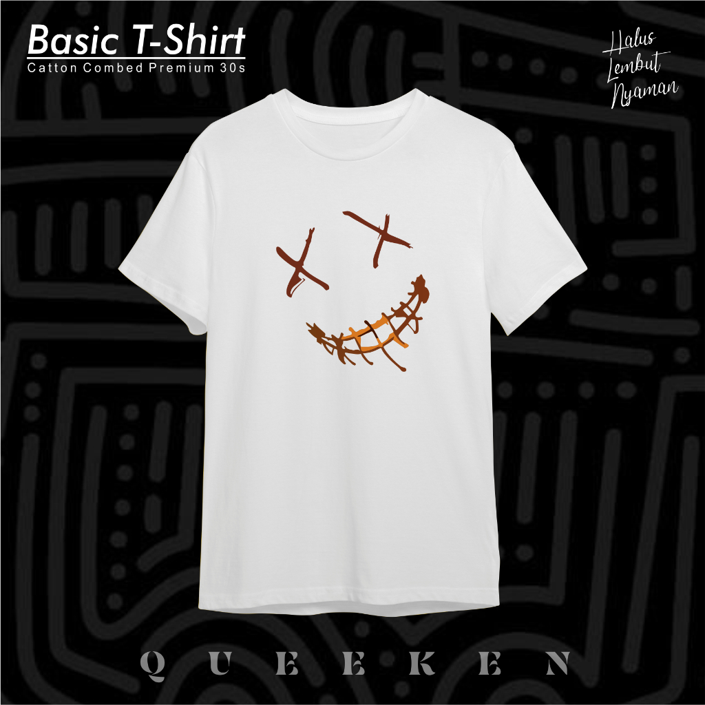 T-SHIRT SMILE - KAOS SMILE - KAOS DISTRO TERBARU SMILE 2