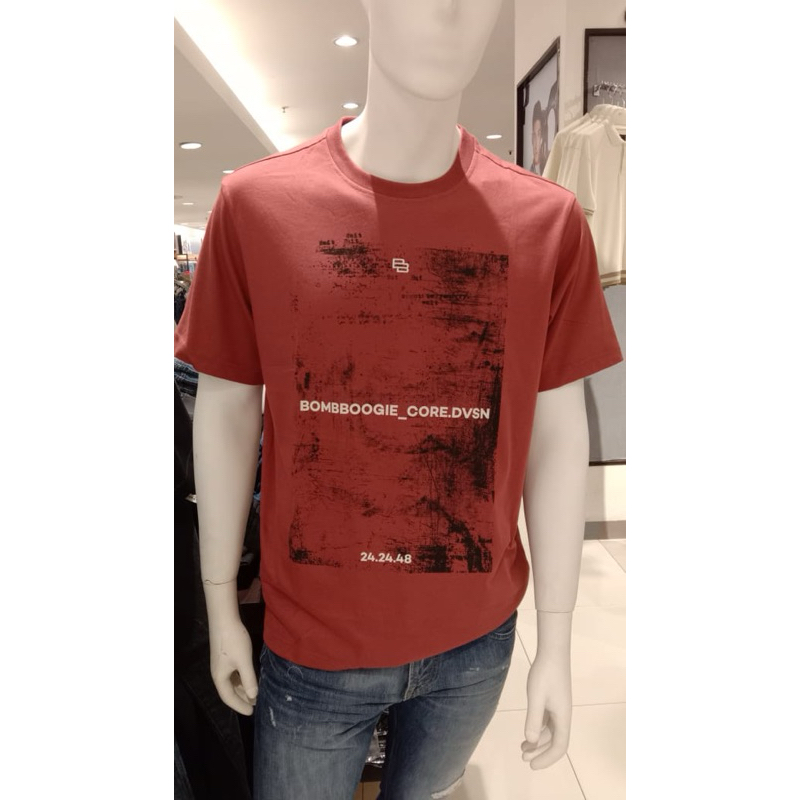 Kaos merah bombboogie original New