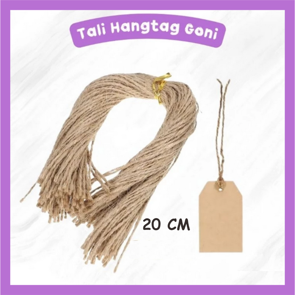 

Tali Hang Tag Rami 2 Ply Panjang 20 Cm