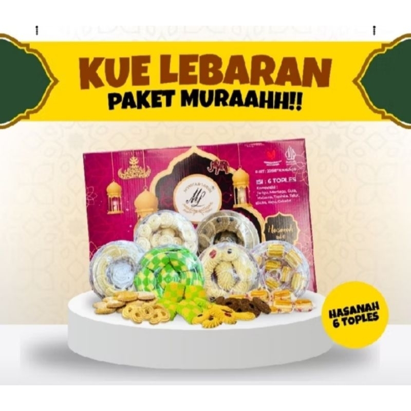 

Paket hemat kue kering lebaran 6 Toples