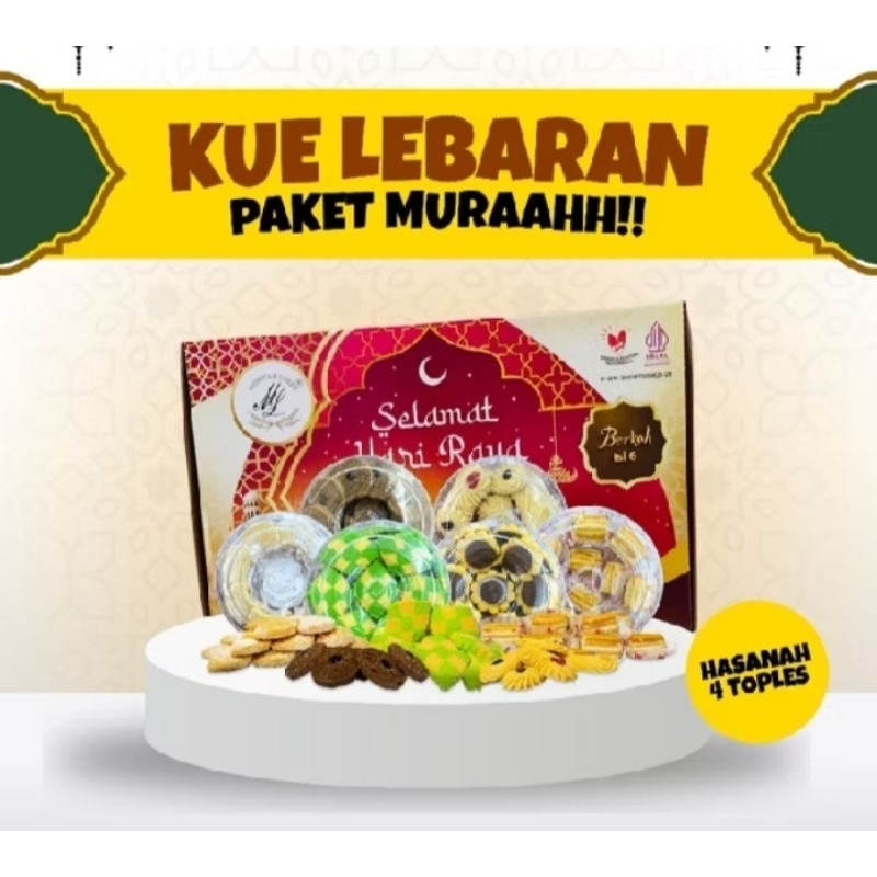 

Paket hemat kue kering lebaran 6 Toples