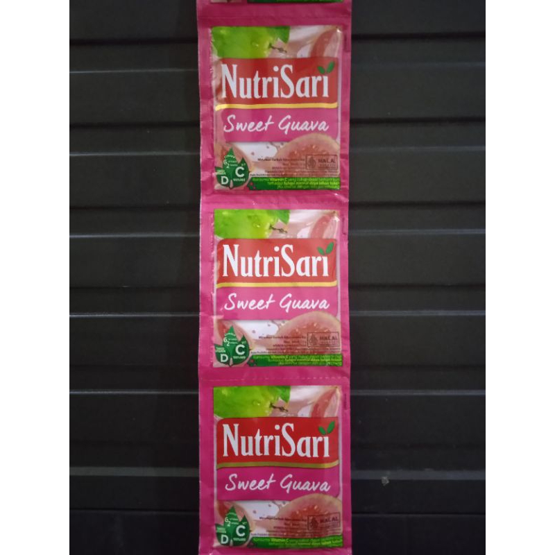 

1 renceng Nutrisari s. guava jambu isi 10 sachet