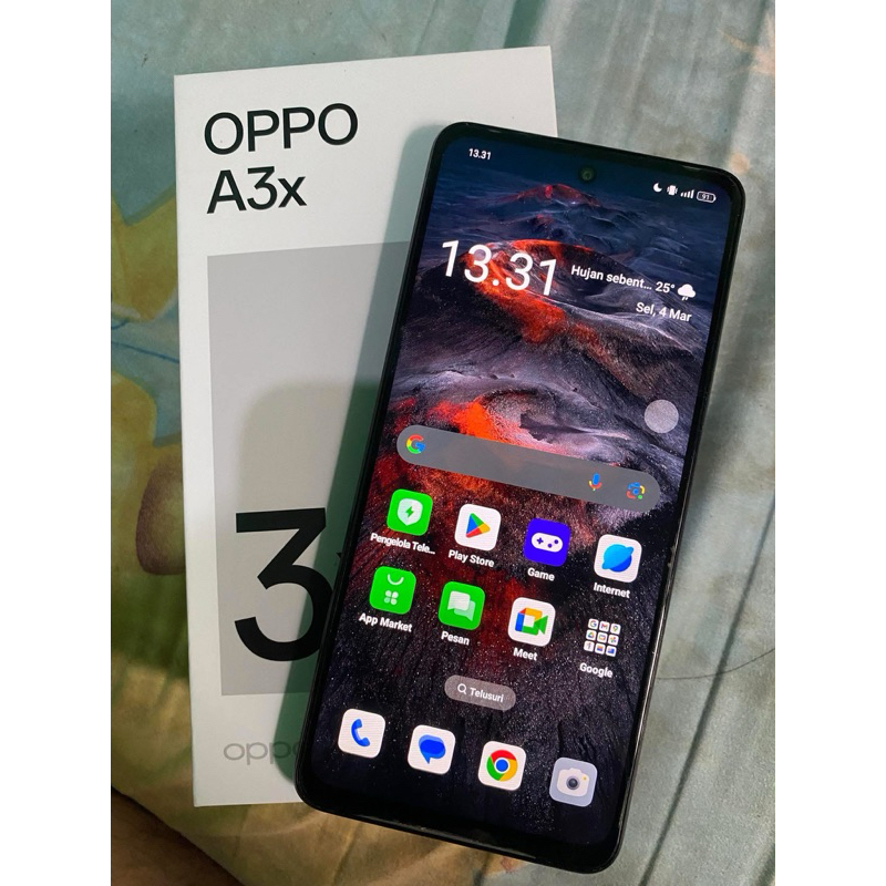 TERMURAH Oppo A3X Ram 4+4 /128gb (Second)