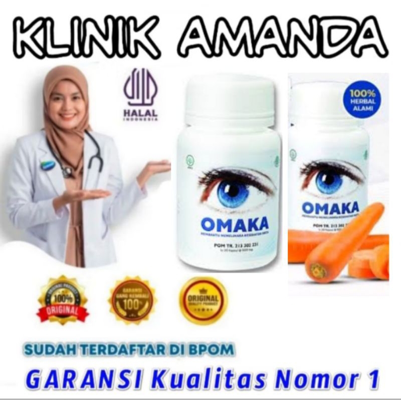 RESMI Omaka Asli Original BPOM Obat Mata Herbal Ampuh Mengurangi Mata Minus dan Rabun omaka Terlaris