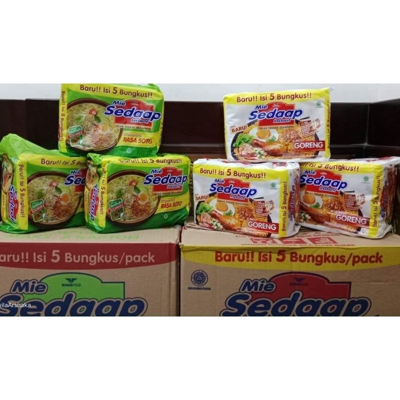 

Mie sedap Dus per kantong isi 5pcs