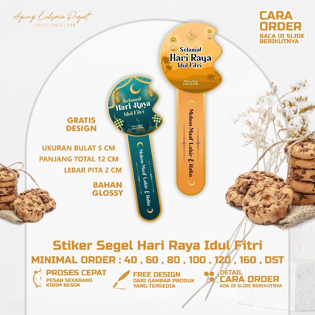 

Stiker Segel Toples Kue Kering Idul Fitri Pola Cookies Bahan Glossy