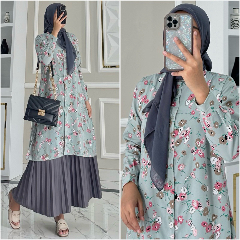AQILA SHANTEL tunik by ZALFA OUTFIT / Tunik motif