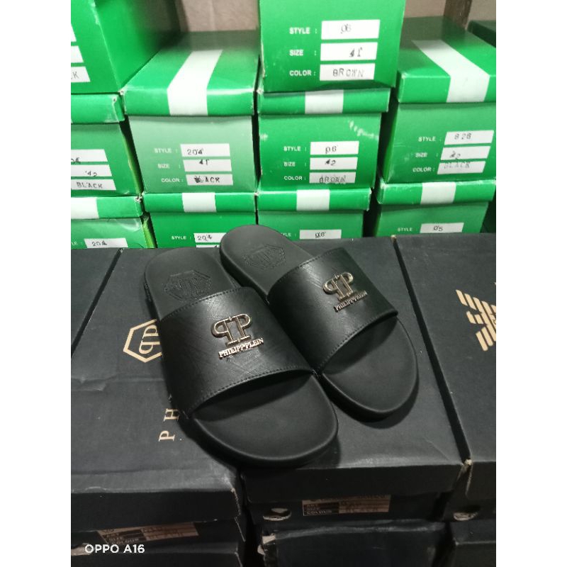 sandal slop pria sendal philipp plein premium