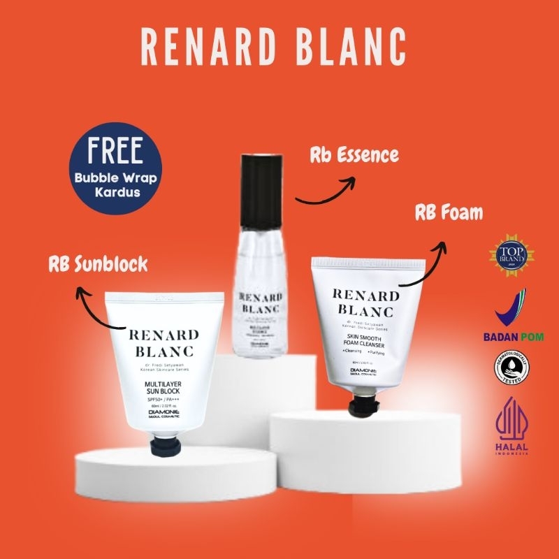 Natasha Paket Renard Blanc, RB Essence, RB Foam, RB Sunblock, Essence Korea, Sunblock Korea