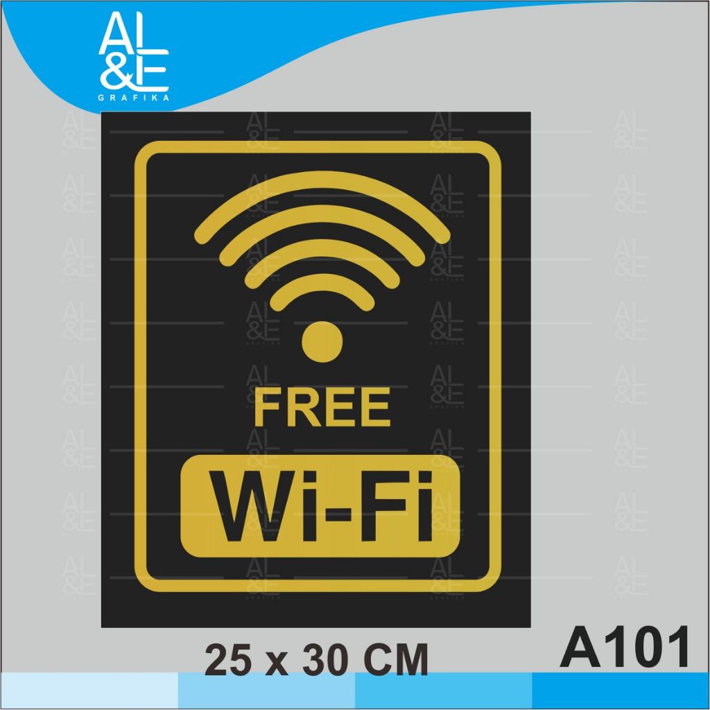 

A101 - Acrylic Sign, Stiker Akrilik Free WiFi, Premium dan Tahan Air, Tidak Pudar, Termurah, dan Bisa Custom