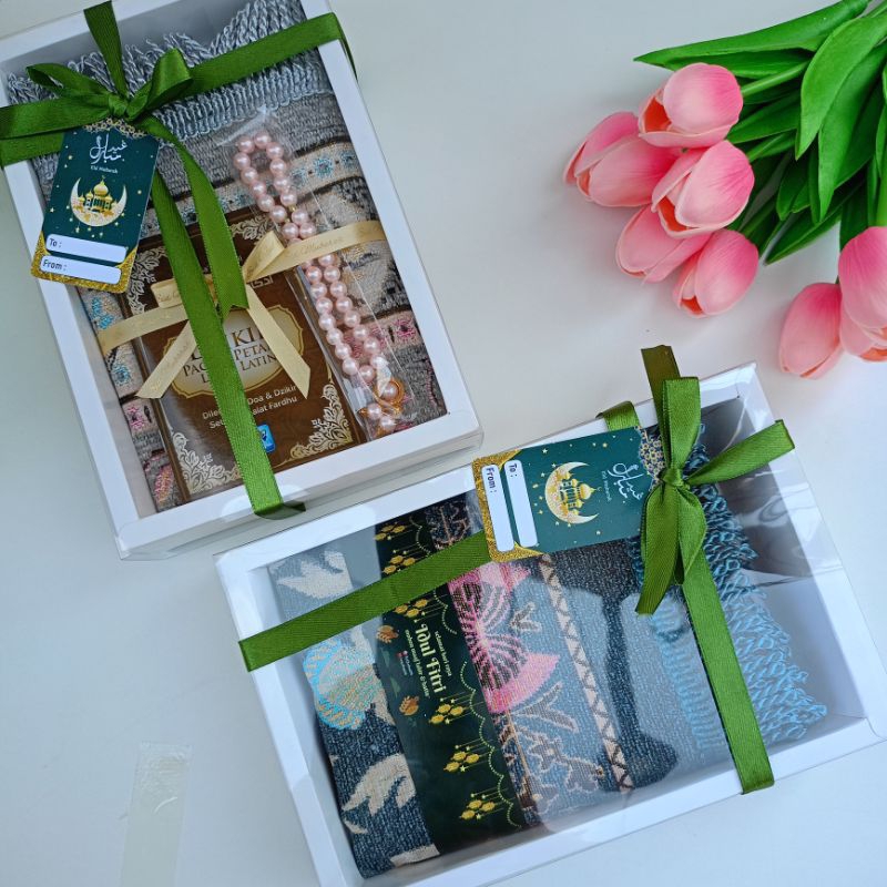 Hampers lebaran, hampers sajadah, Hampers Idul Fitri, Hampers sajadah turki