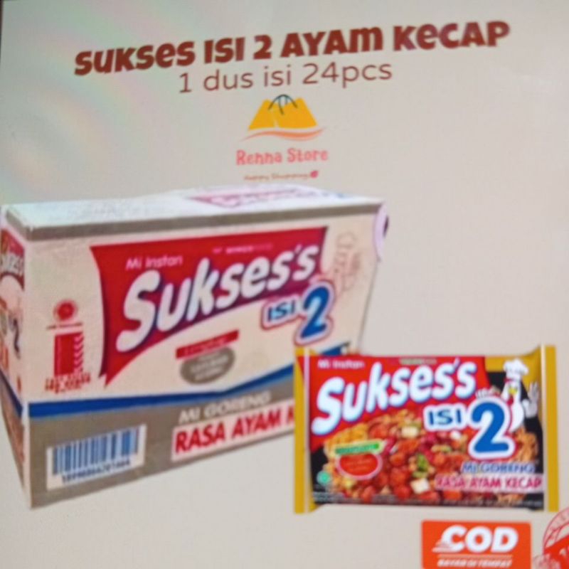 

Mie sukses isi 2 rasa ayam kecap {1Dus isi 24pcs}