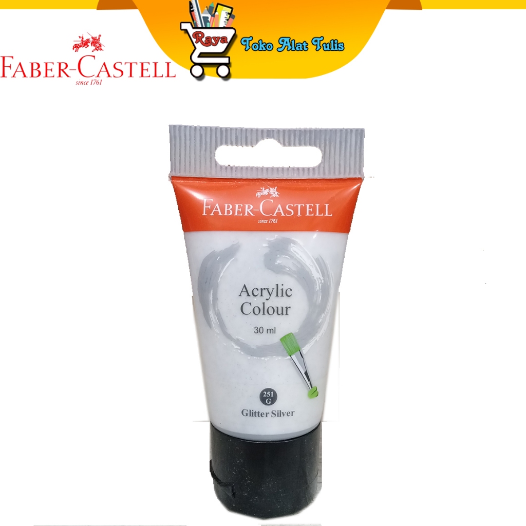 

Faber Castell Acrylic Colour 30ml Glitter Silver 373582