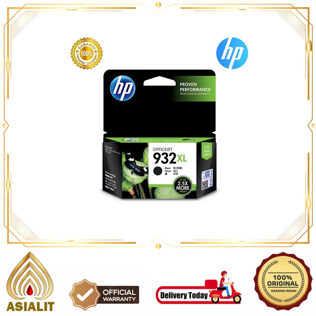 Cartridge HP 932XL Tinta Printer Black Hitam Ink Original Produk 932 XL