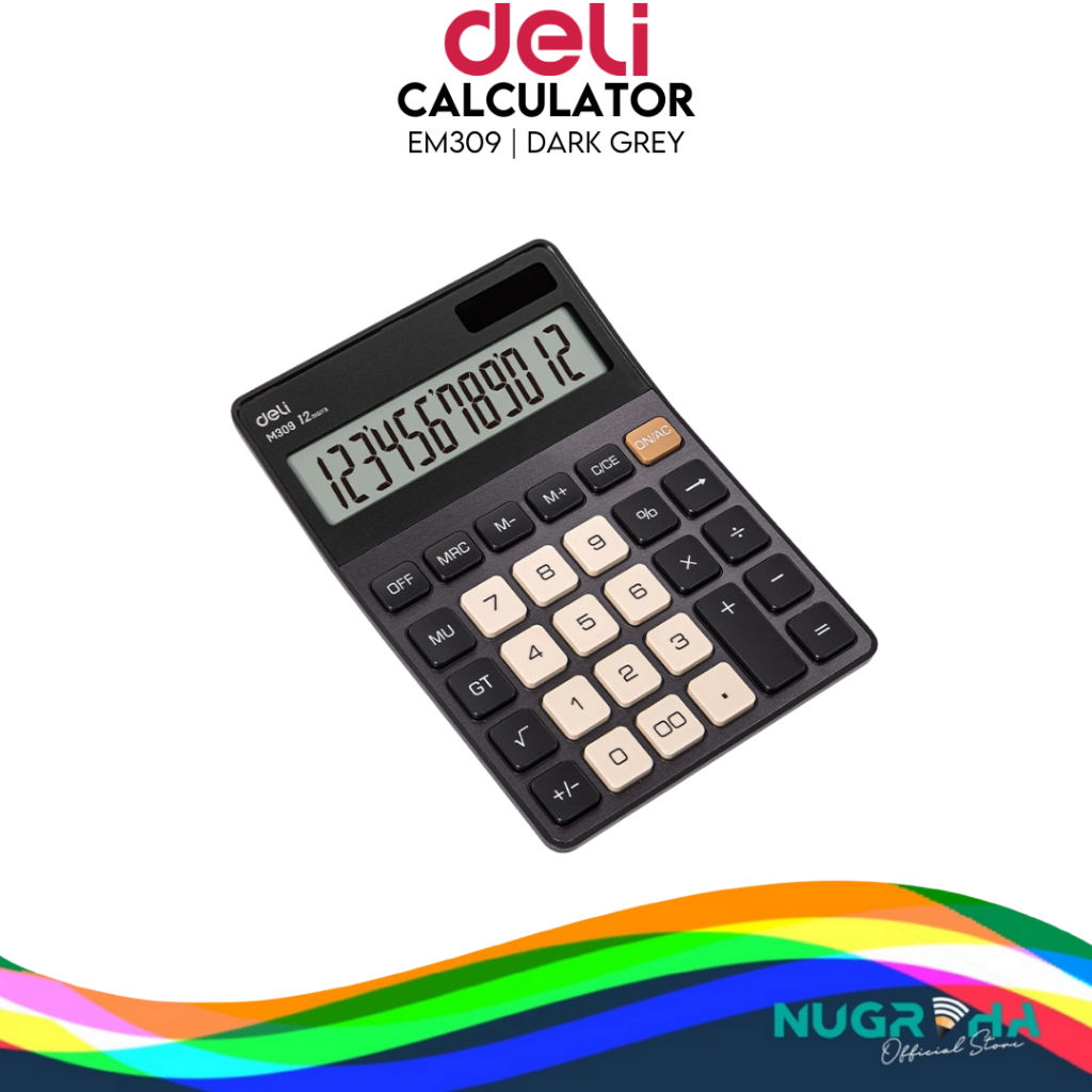 

Deli Kalkulator Meja / Desktop Calculator Layar 12 Digit M309 Big Display