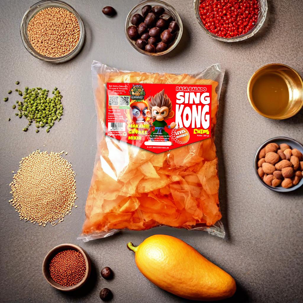 

Singkong Chips Balado Level 250 gram - 500 gram